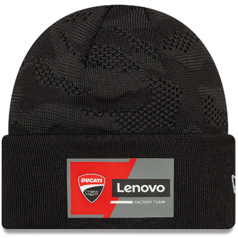 Team Wide Cuff Knit Ducati kepurė juoda