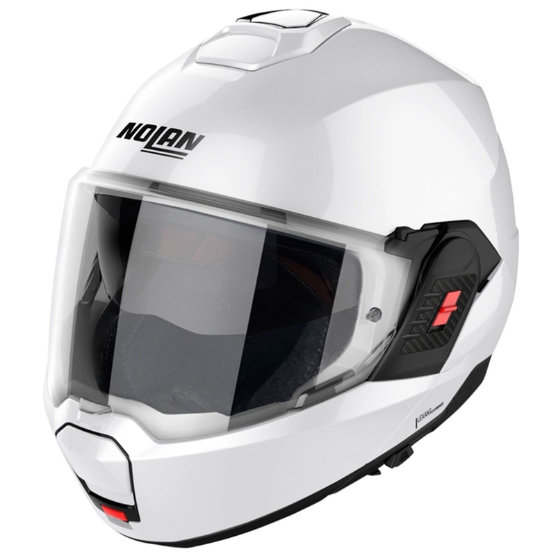 Nolan N120-1 Classico N-com baltas sulankstomas motociklininko šalmas