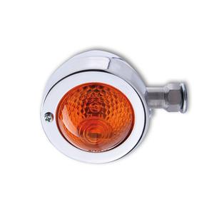 Žibintai motociklui Highsider Smart Bullet Pike chromuoti