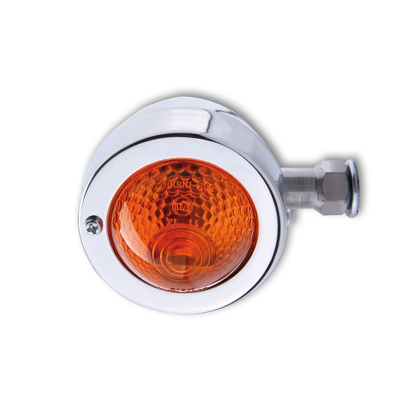Žibintai motociklui Highsider Smart Bullet Pike chromuoti