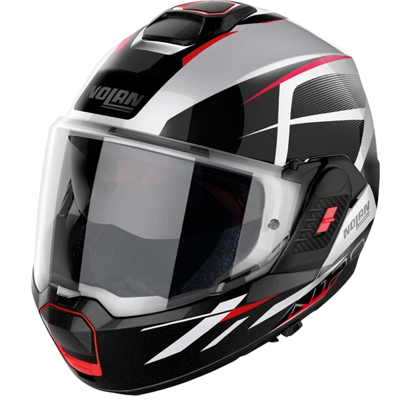 Nolan N120-1 Nightlife N-com 27 White Flip šalmas