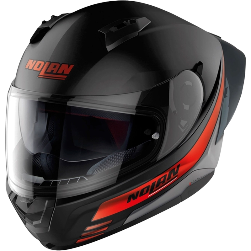 Nolan N60-6 Sport Outset 21 juodas ir raudonas integralus motociklininko šalmas