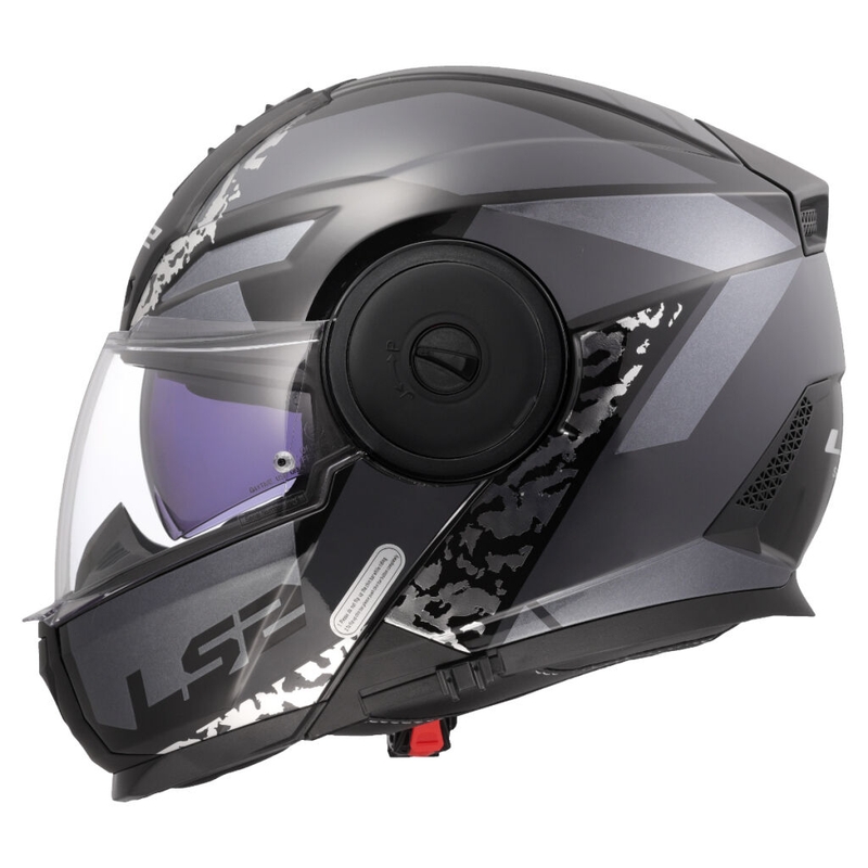 Apverčiamas motociklininko šalmas LS2 FF902 Scope II Oxyd black-titanium