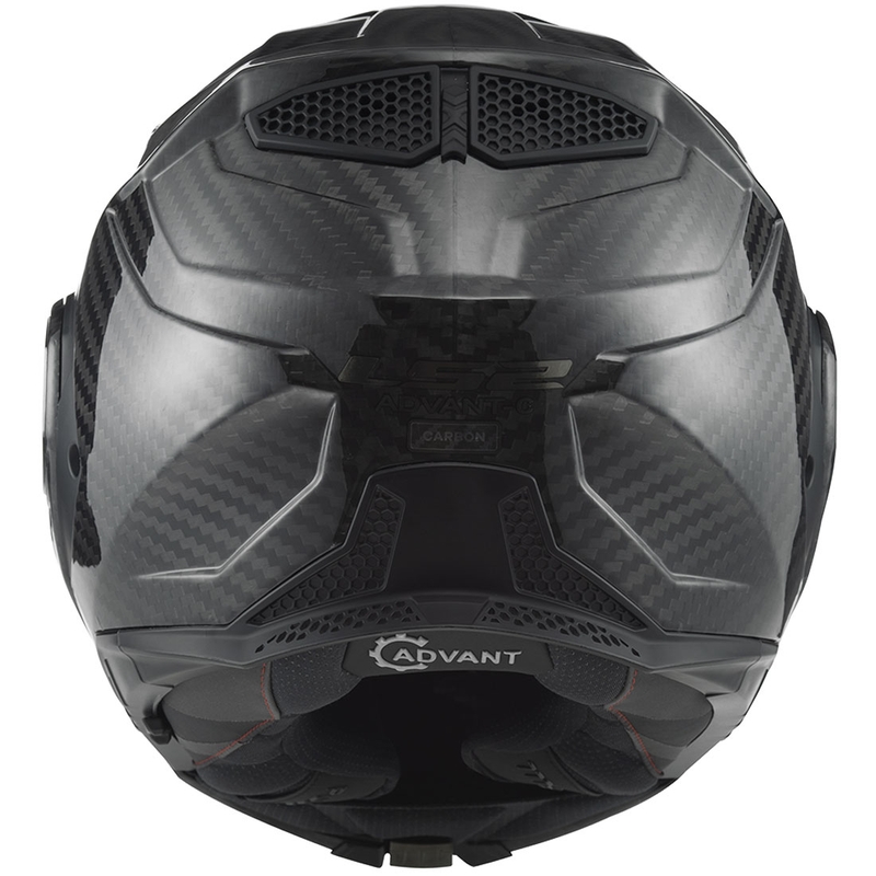 LS2 FF901 Advant X Solid Carbon Black sulankstomas motociklininko šalmas