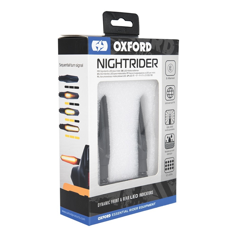 Sekvenciniai LED posūkių signalai "Oxford Nightrider