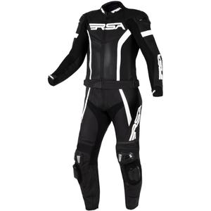 RSA Imola 2.1 juodai baltas odinis motociklininko kombinezonas