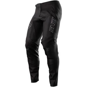 Motokroso kelnės Shot Contact Zip Black