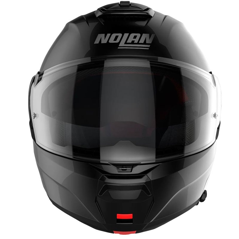 Nolan N100-6 Classic N-COM 3 juodas atlenkiamas motociklininko šalmas