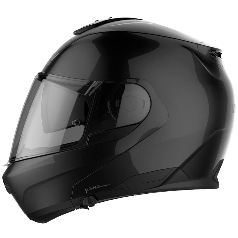 Nolan N100-6 Classic N-COM 3 juodas atlenkiamas motociklininko šalmas