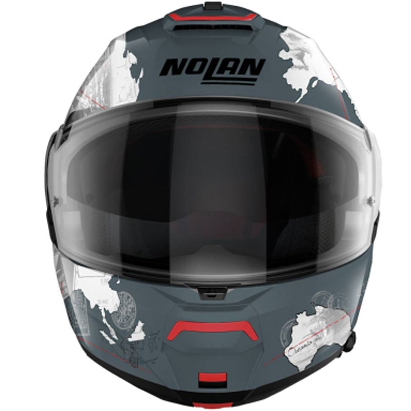 Apverčiamas motociklininko šalmas Nolan N100-6 Legend Checa N-COM 3