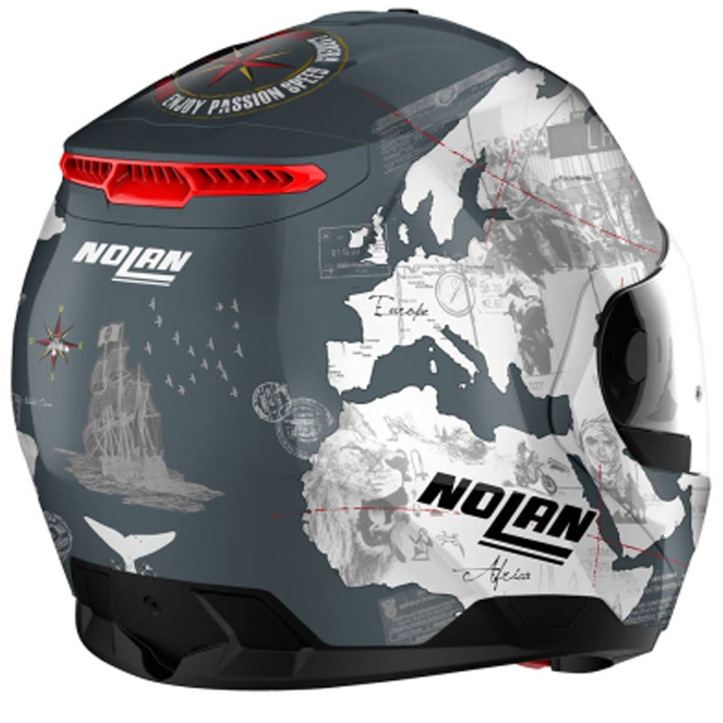 Apverčiamas motociklininko šalmas Nolan N100-6 Legend Checa N-COM 3