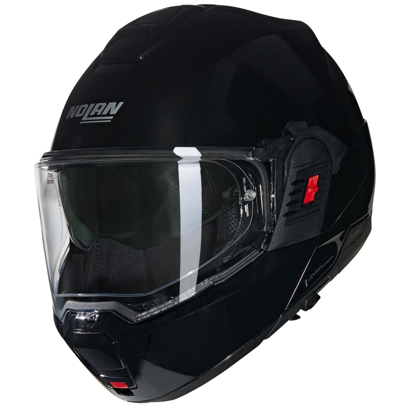Atlenkiamas motociklo šalmas Nolan N120-1 Classico N-COM 301 juodas