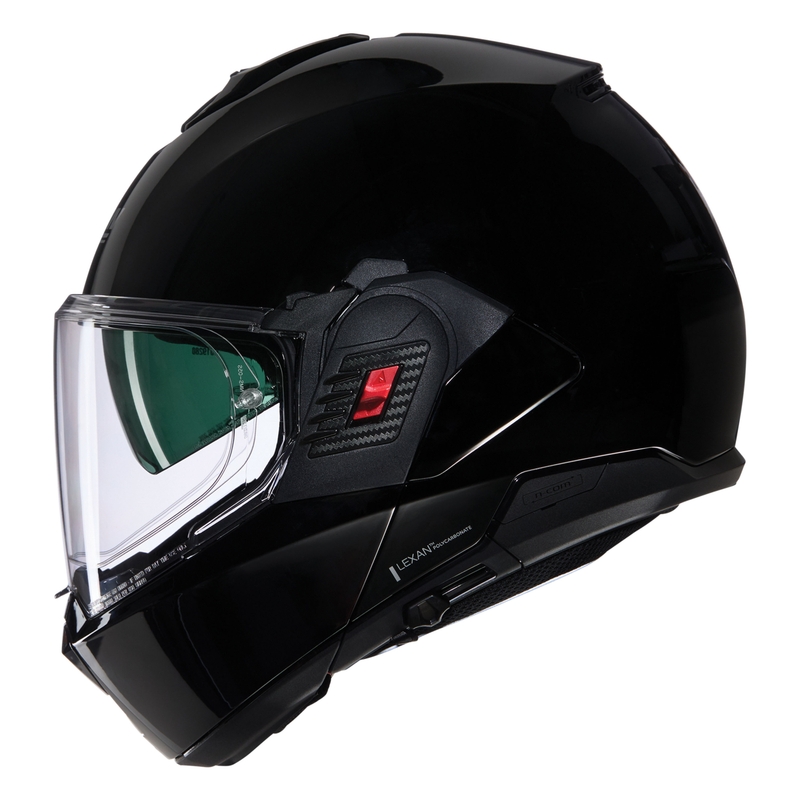 Atlenkiamas motociklo šalmas Nolan N120-1 Classico N-COM 301 juodas