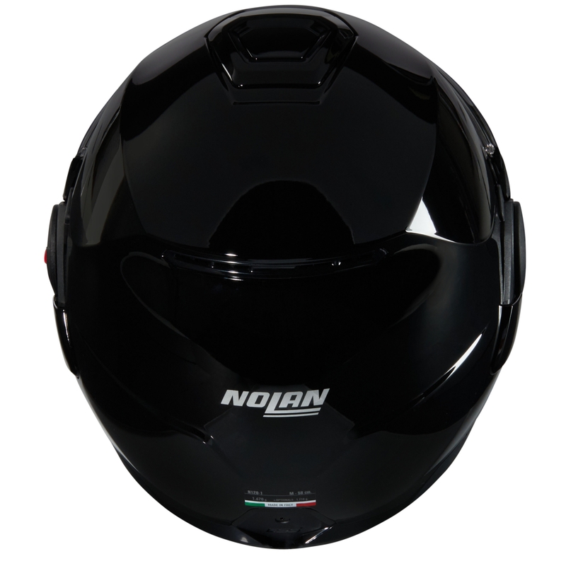 Atlenkiamas motociklo šalmas Nolan N120-1 Classico N-COM 301 juodas