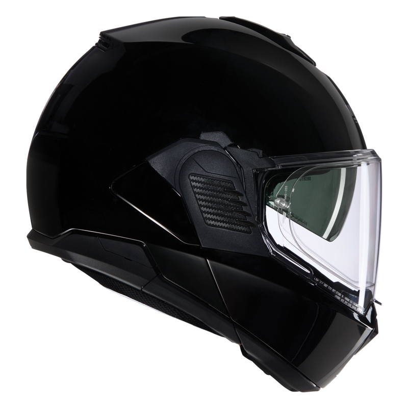 Atlenkiamas motociklo šalmas Nolan N120-1 Classico N-COM 301 juodas