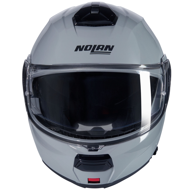 Atlenkiamas motociklo šalmas Nolan N100-6 Classico N-COM 303 pilkas
