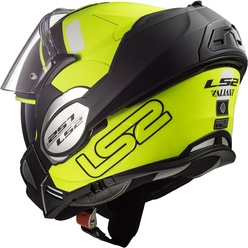 Překlápěcí přilba na motorku LS2 FF399 Valiant Prox černo-fluo žlutá