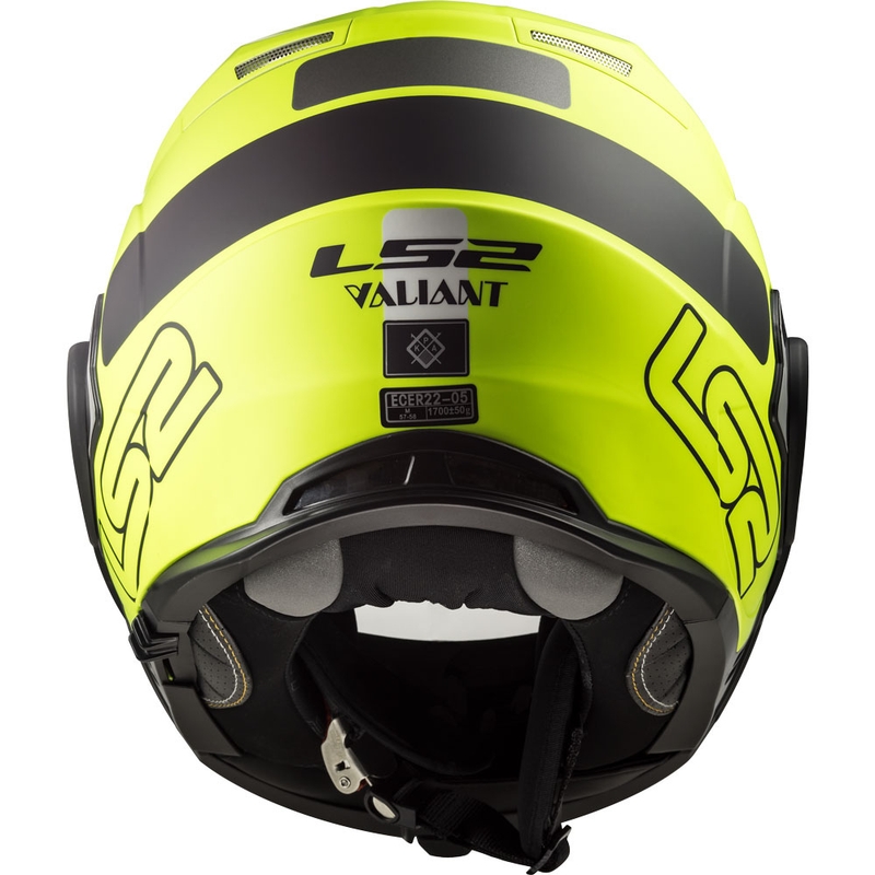 Překlápěcí přilba na motorku LS2 FF399 Valiant Prox černo-fluo žlutá