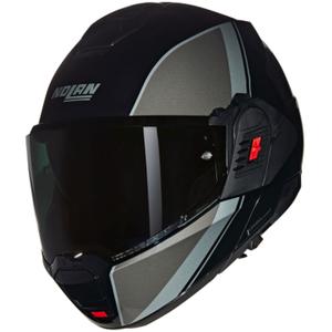 Nolan N120-1 Verniciatura Speciale N-COM 341 juodai pilkas sulankstomas motociklininko šalmas