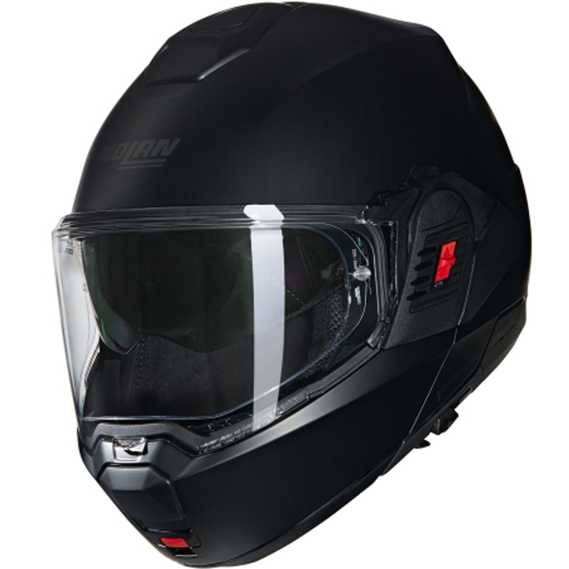Nolan N100-6 Classico N-COM 302 motociklininko šalmas matinės juodos spalvos