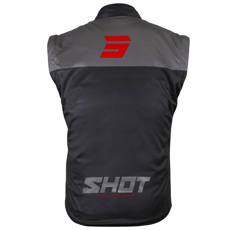 Motociklinė liemenė Shot Bodywarmer Lite juoda-raudona