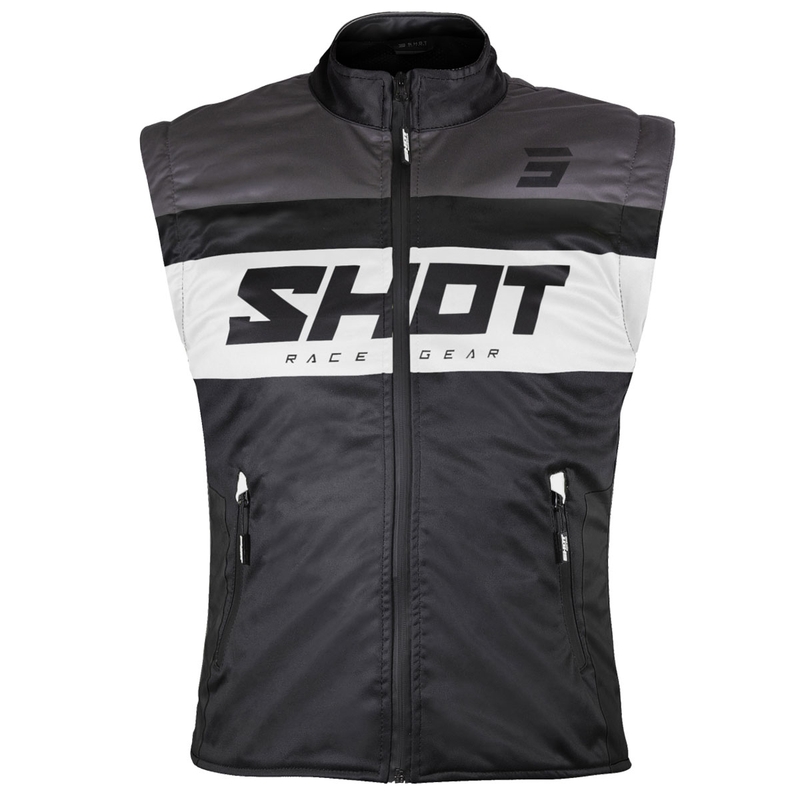 Motociklinė liemenė Shot Bodywarmer Lite juoda ir balta