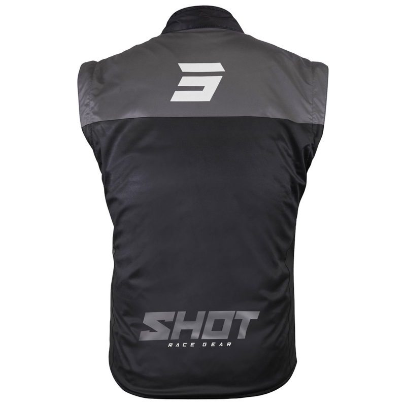 Motociklinė liemenė Shot Bodywarmer Lite juoda ir balta