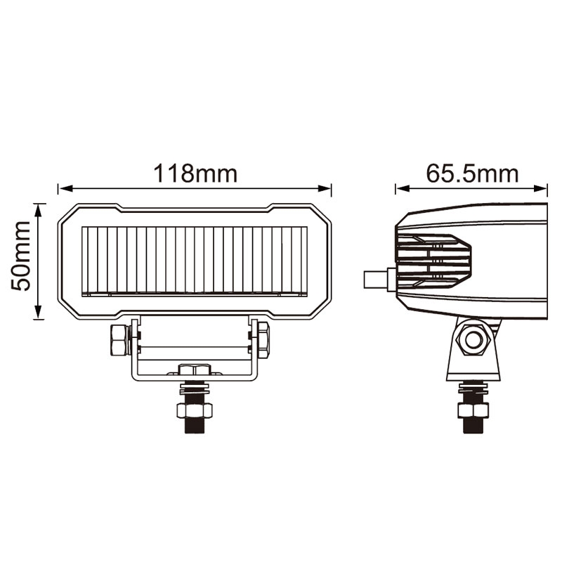 LED šviestuvas SHARK 4,6" 20W juodas