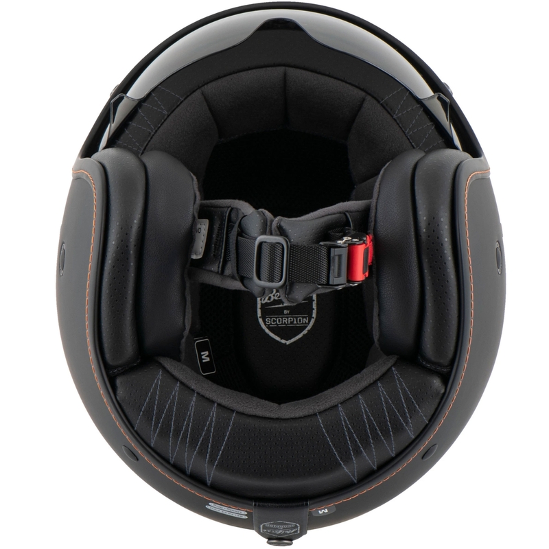Atviras šalmas SCORPION BELFAST EVO Solid black matt