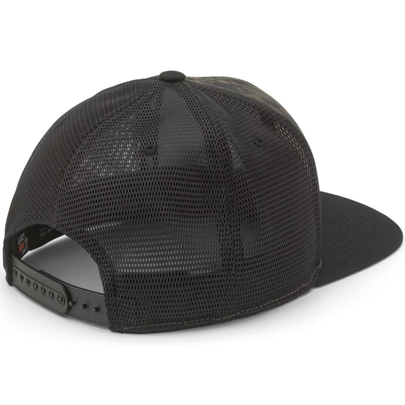 KTM Camo Trucker kepurė juoda-kamufliažinė žalia
