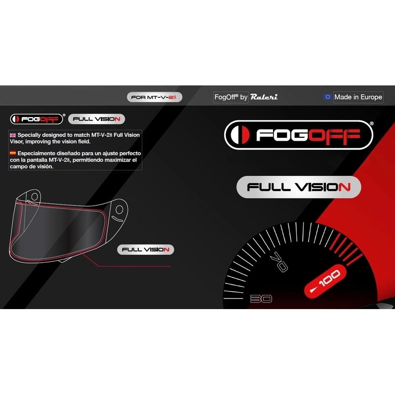 Plėvelė nuo rūko FOGOFF FOG010, skirta MT-V-28 plexi