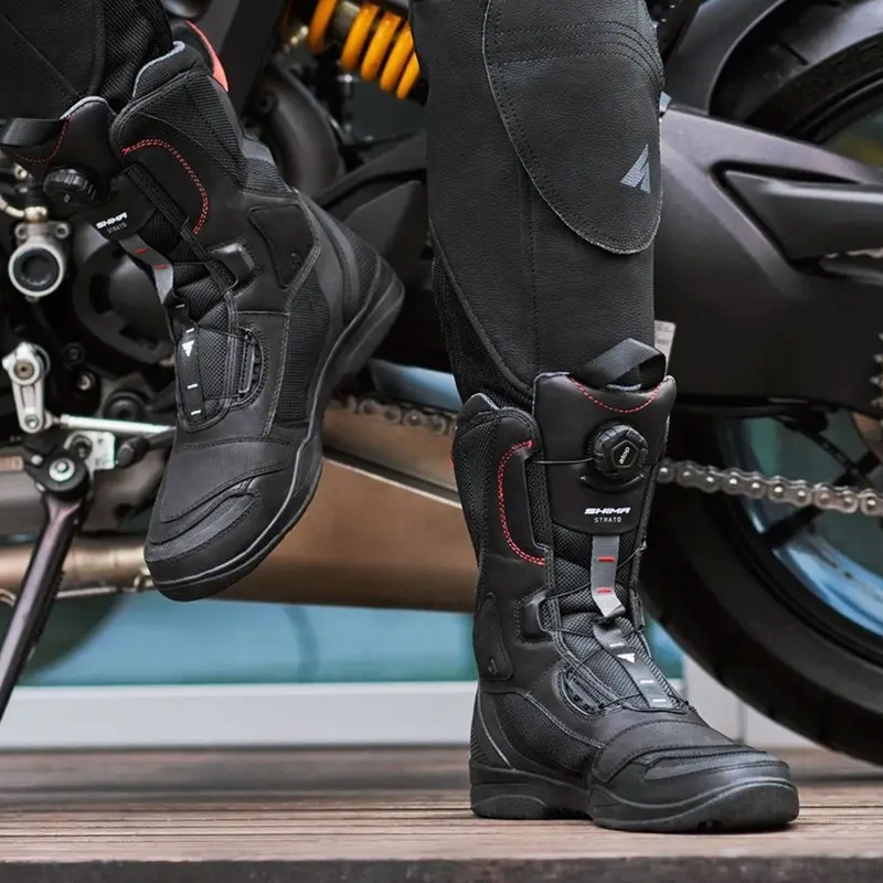 "Shima Strato" juodi motociklininko batai