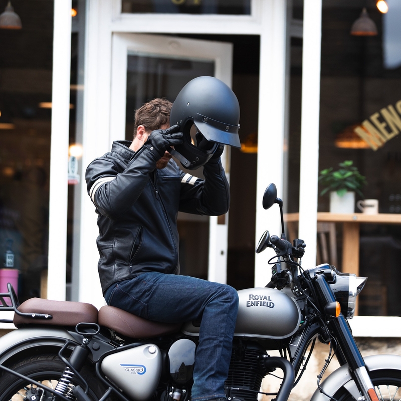 "Oxford Holton" juoda motociklininko striukė