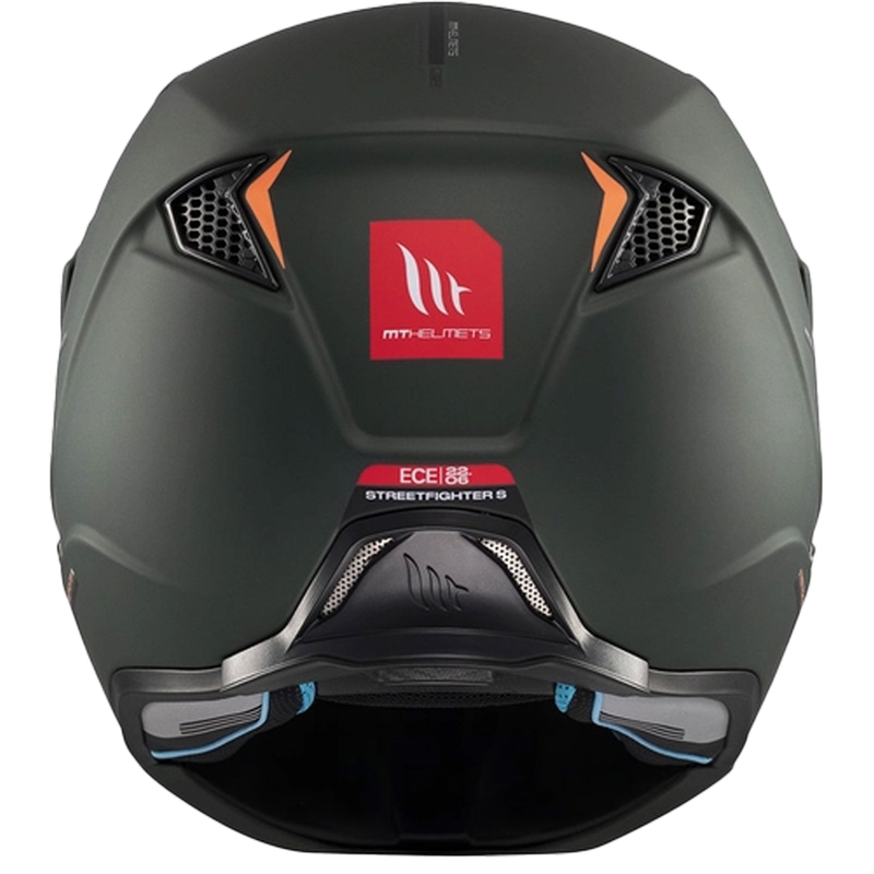 Atviras šalmas su kauke MT Streetfighter SV S Solid A6 matinės žalios spalvos