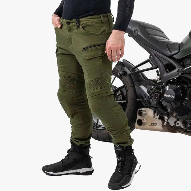 "Shima Giro 3.0" motociklininko kelnės chaki spalvos