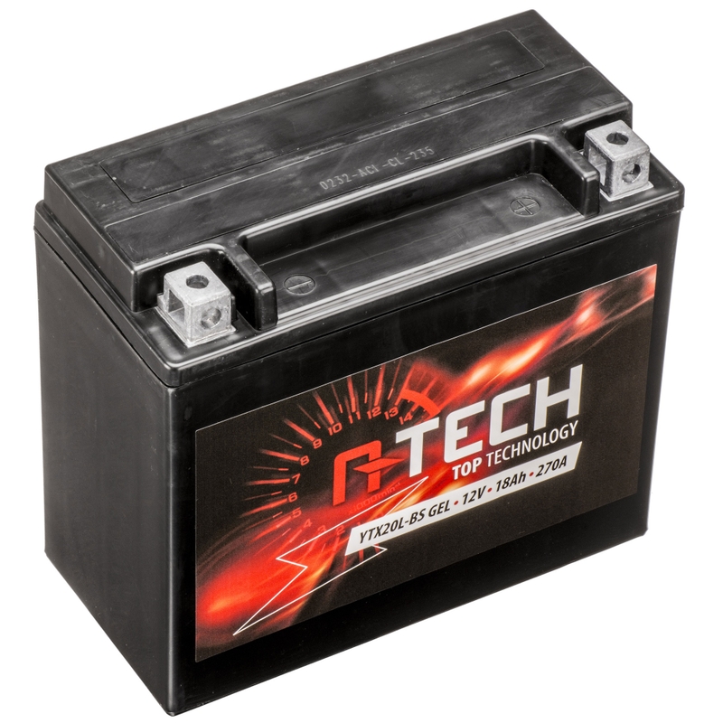 Gelinis akumuliatorius A-TECH 12V, YTX20L-BS, 18Ah, 270A, be priežiūros