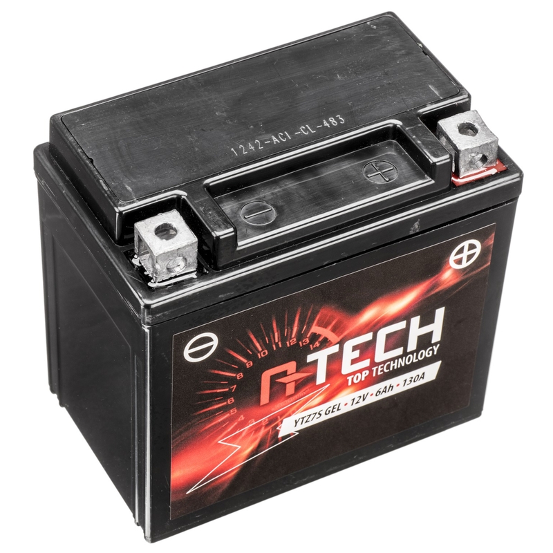 Gelinis akumuliatorius A-TECH 12V, YTZ7S GEL, 6Ah, 130A, be priežiūros