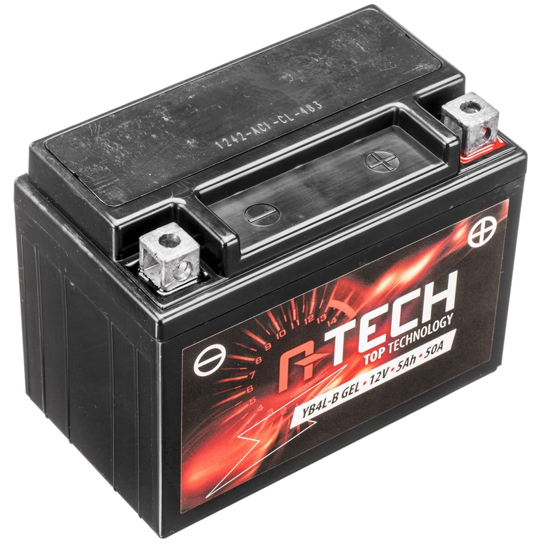 Gelinis akumuliatorius A-TECH 12V, YB4L-B, 5Ah, 50A, be priežiūros
