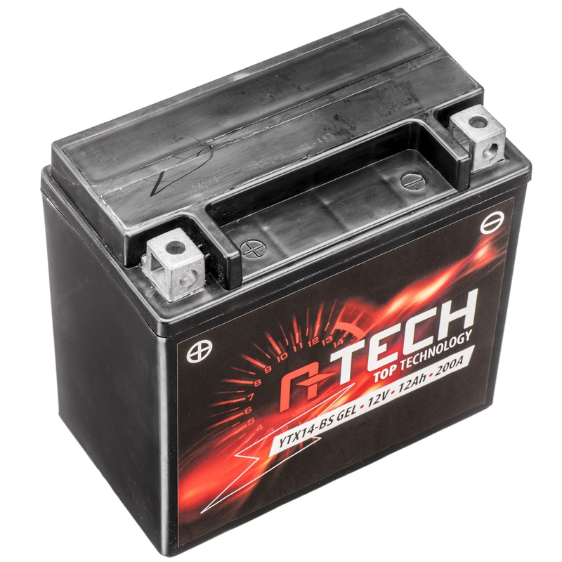 Gelinis akumuliatorius A-TECH 12V, YTX14-BS, 12Ah, 200A, be priežiūros