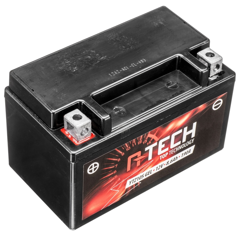 Gelinis akumuliatorius A-TECH 12V, YTZ10S, 8,6Ah, 190A, be priežiūros