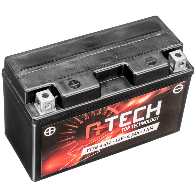 Gelinis akumuliatorius A-TECH 12V, YT7B-4, YT7B-BS, 12V, 6.5Ah, 110A, be priežiūros