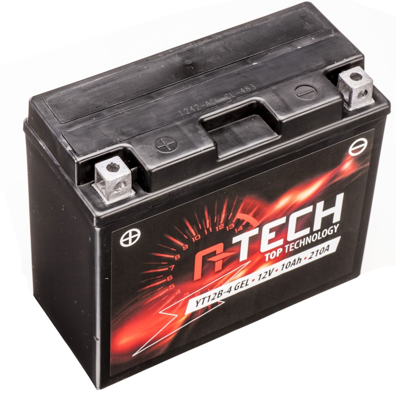 Gelinis akumuliatorius A-TECH 12V, YT12B-4, YT12B-BS, 12V, 10Ah, 210A, be priežiūros