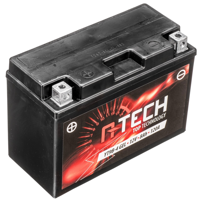Gelinis akumuliatorius A-TECH 12V, YT9B-4, 8Ah, 120A, be priežiūros