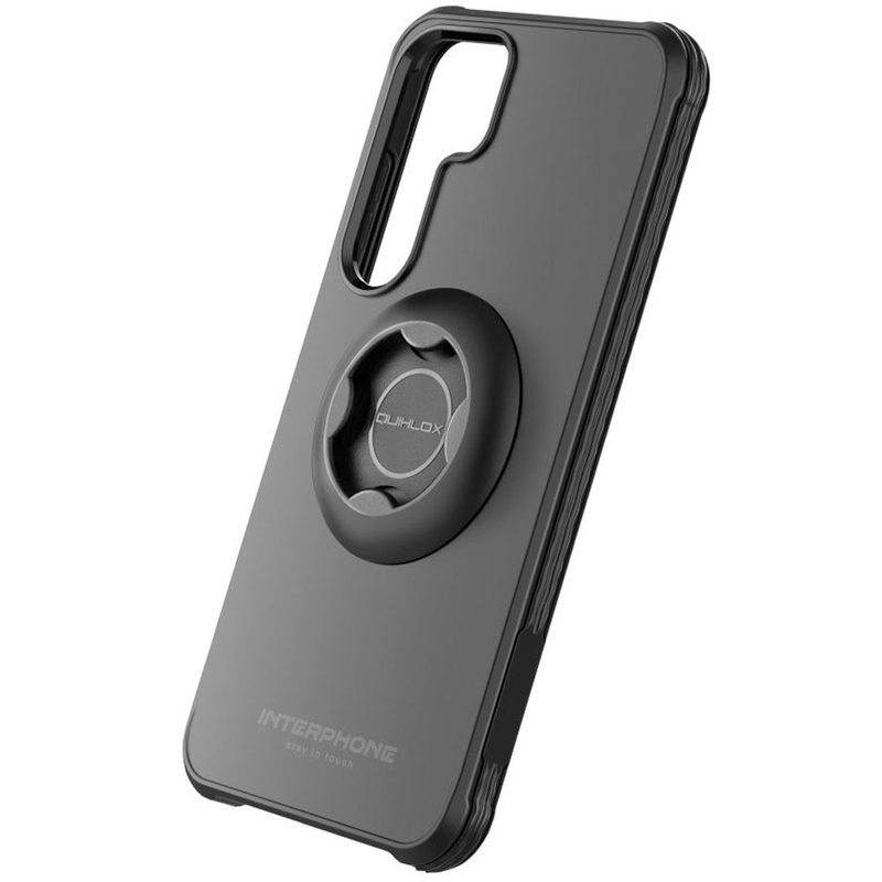 Apsauginis dangtelis Interphone QUIKLOX Tetraforce, skirtas "Samsung Galaxy S25", juodas