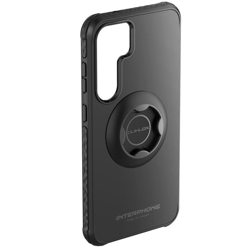 Apsauginis dangtelis Interphone QUIKLOX Tetraforce, skirtas "Samsung Galaxy S25", juodas