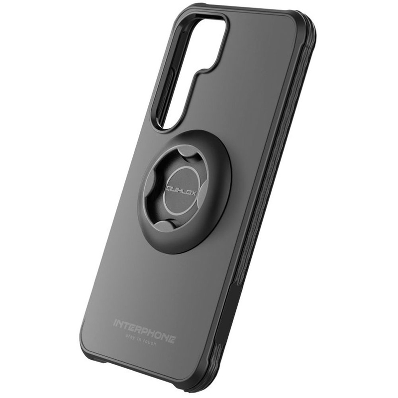 Apsauginis dangtelis Interphone QUIKLOX Tetraforce, skirtas "Samsung Galaxy S25 Plus", juodas