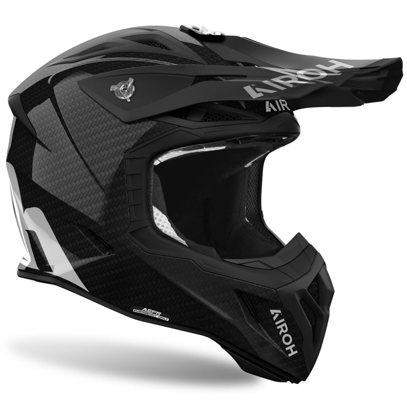 Motokroso šalmas Airoh Aviator ACE 2 Carbon juodas blizgus