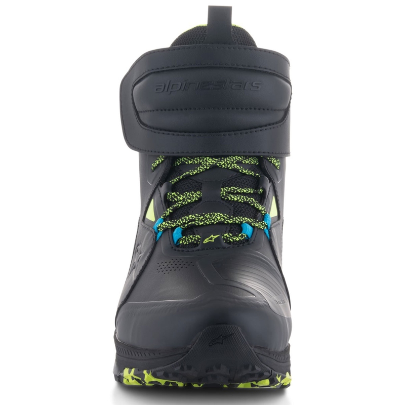 "Alpinestars Speedstreet" juodi kalkių mėlyni motociklų batai