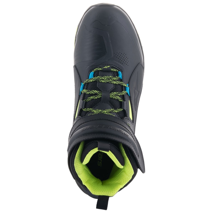 "Alpinestars Speedstreet" juodi kalkių mėlyni motociklų batai