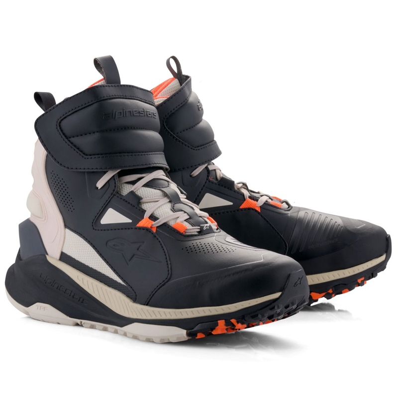 "Alpinestars Speedstreet" juodi-mandeliniai-oranžiniai motociklininko batai